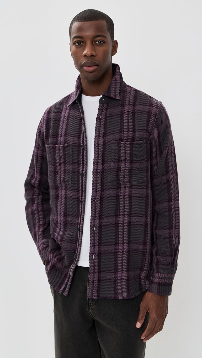 rag & bone Men's CPO Twill Plaid Shirt - Image 2