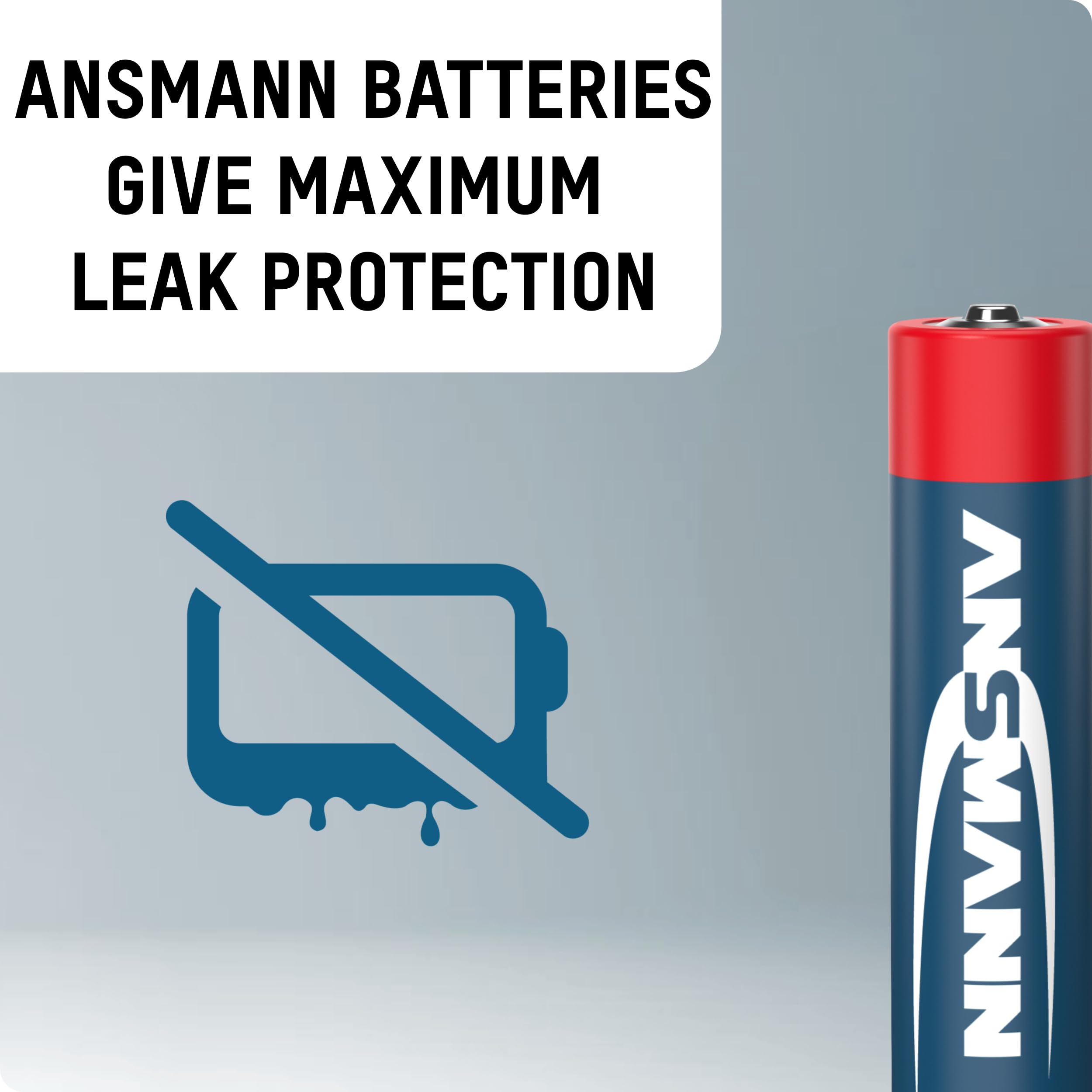 ANSMANN Bateria alkaliczna Micro AAA – LR03 1,5 V – Longlife baterie alkaliczne w praktycznym pudełku do przechowywania – 20 sztuk – idealne do pilota zdalnego sterowania, zegara ściennego, wagi