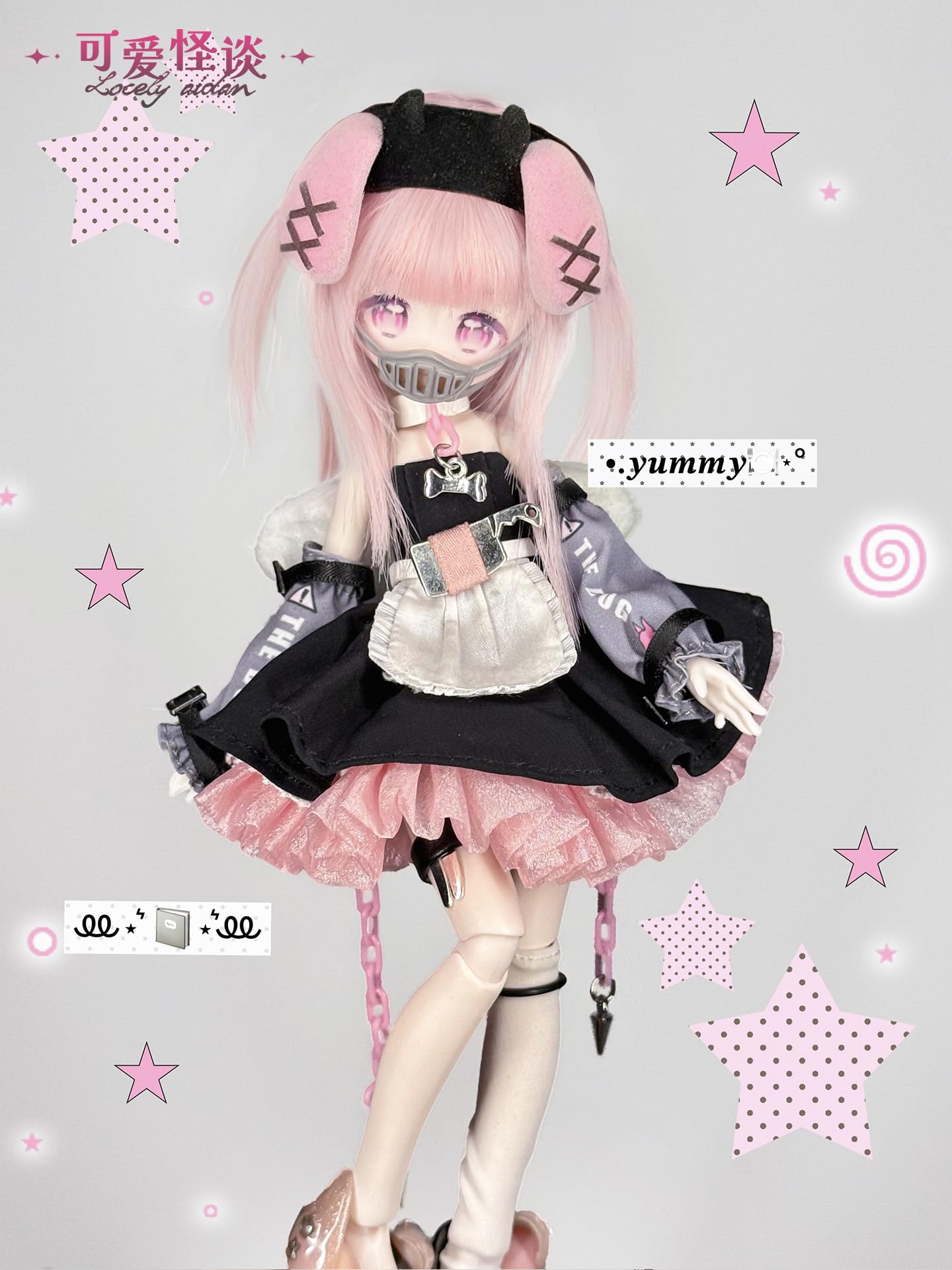 Amazon | 不可食用人形「可愛い怪談」植毛仕様1/8スケール BJD 