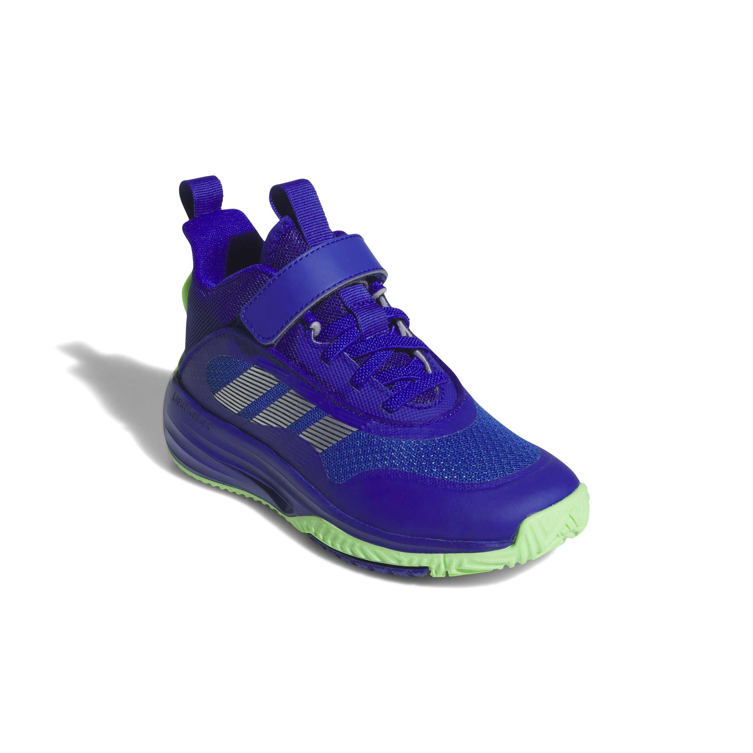 adidas Unisex - Bambini e Ragazzi Ownthegame 3.0 Shoes, Lucid Blue/Silver Met./Lime Burst, 31.5 EU