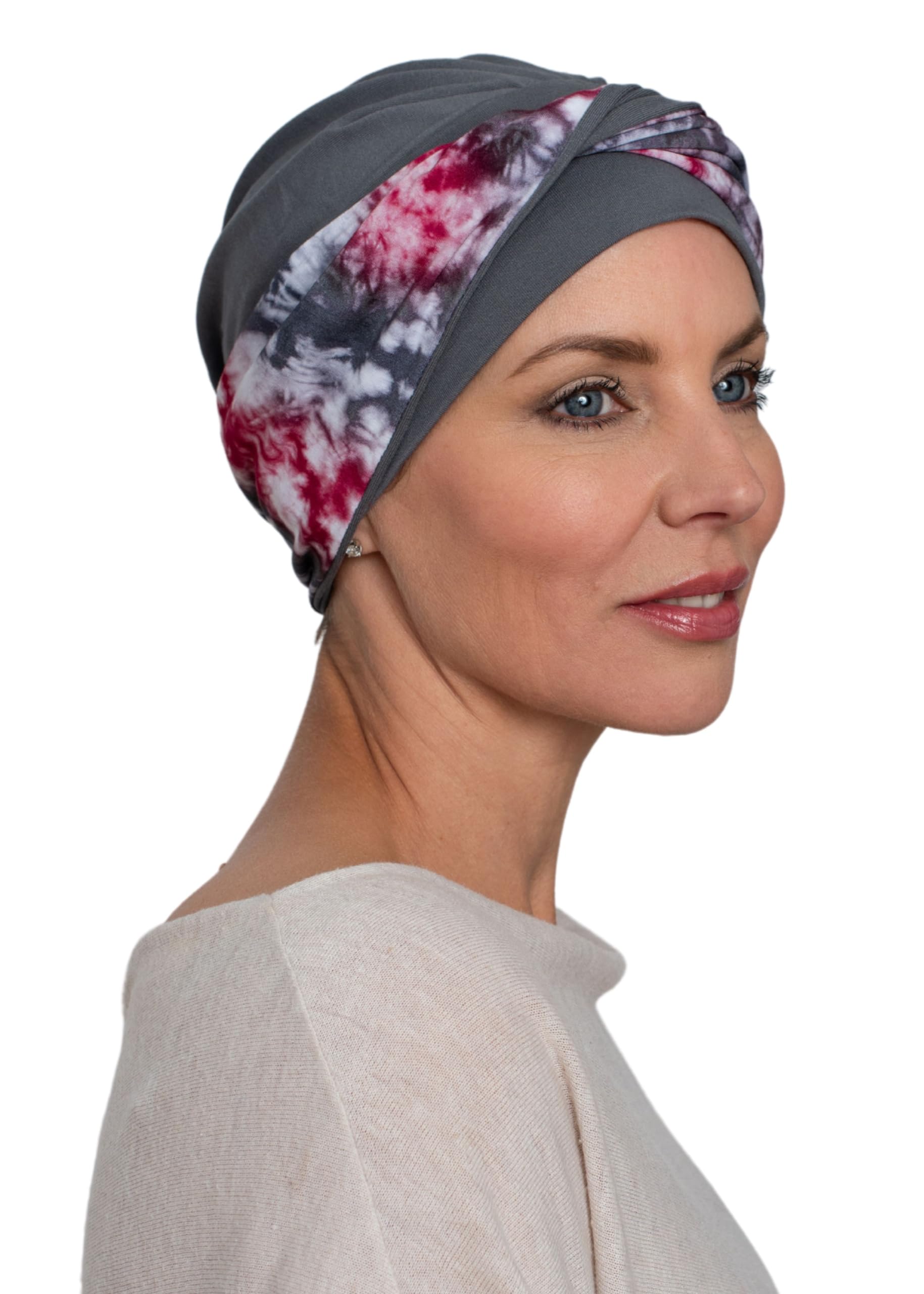 Deresina Aura Bambus-Turban – Chemo Kopfbedeckung für Frauen bei Haarausfall & Alopezie, Verstellbares Stirnband-Design, Atmungsaktiv, Einheitsgröße