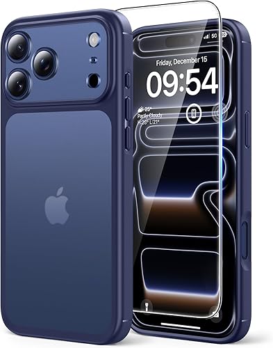 Miniatura 13 de TAURI - Funda a prueba de golpes para iPhone 15 Plus de 6.7 pulgadas, 3 en 1, no se pone amarilla, con 2 protectores de pantalla, protección