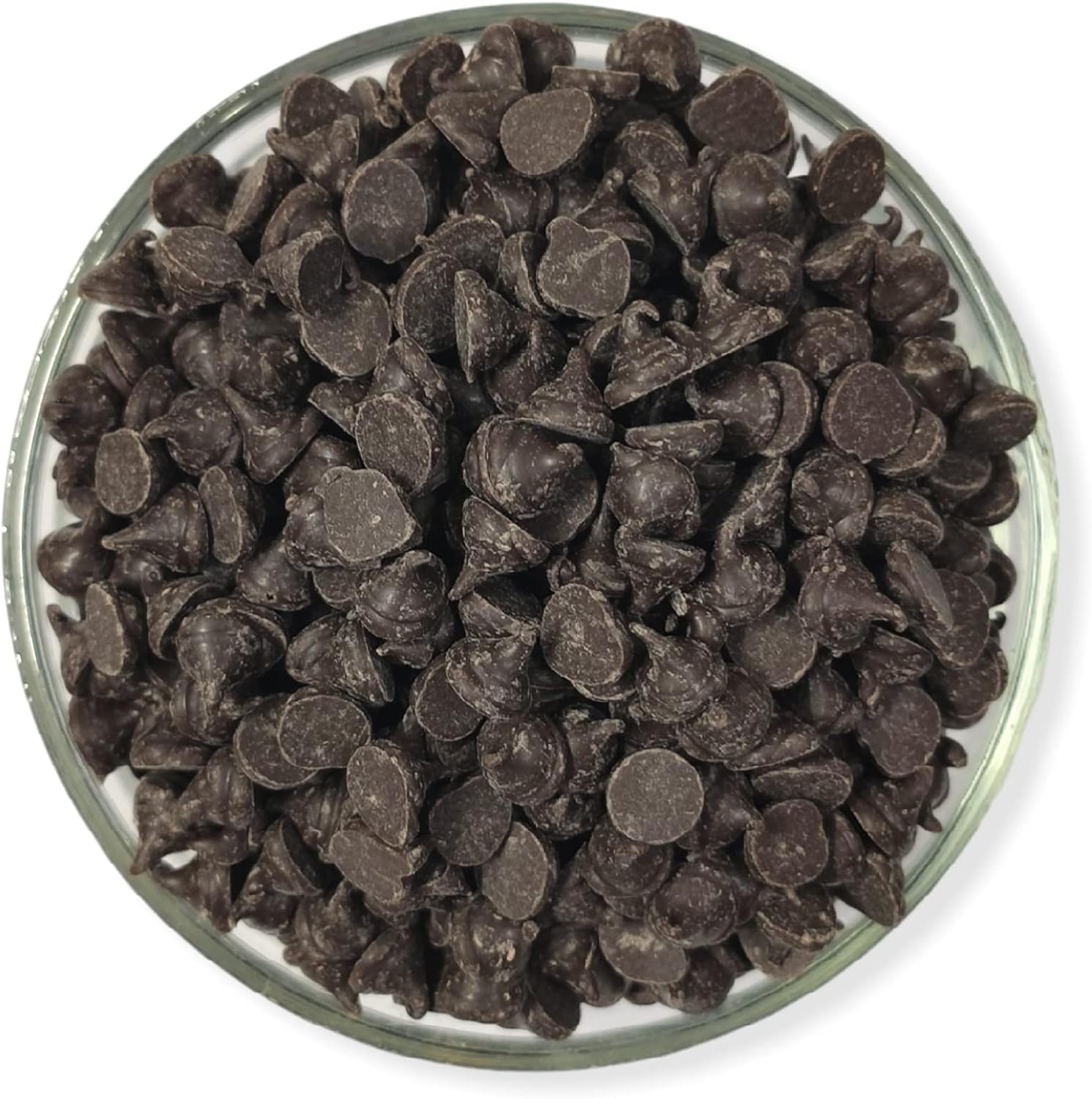 Dry Fruit Hub Dark Chocolate Chips 1kg, Dark Choco Chips, Choco Chips for Cake Decoration, Chocolate Chips for Baking
