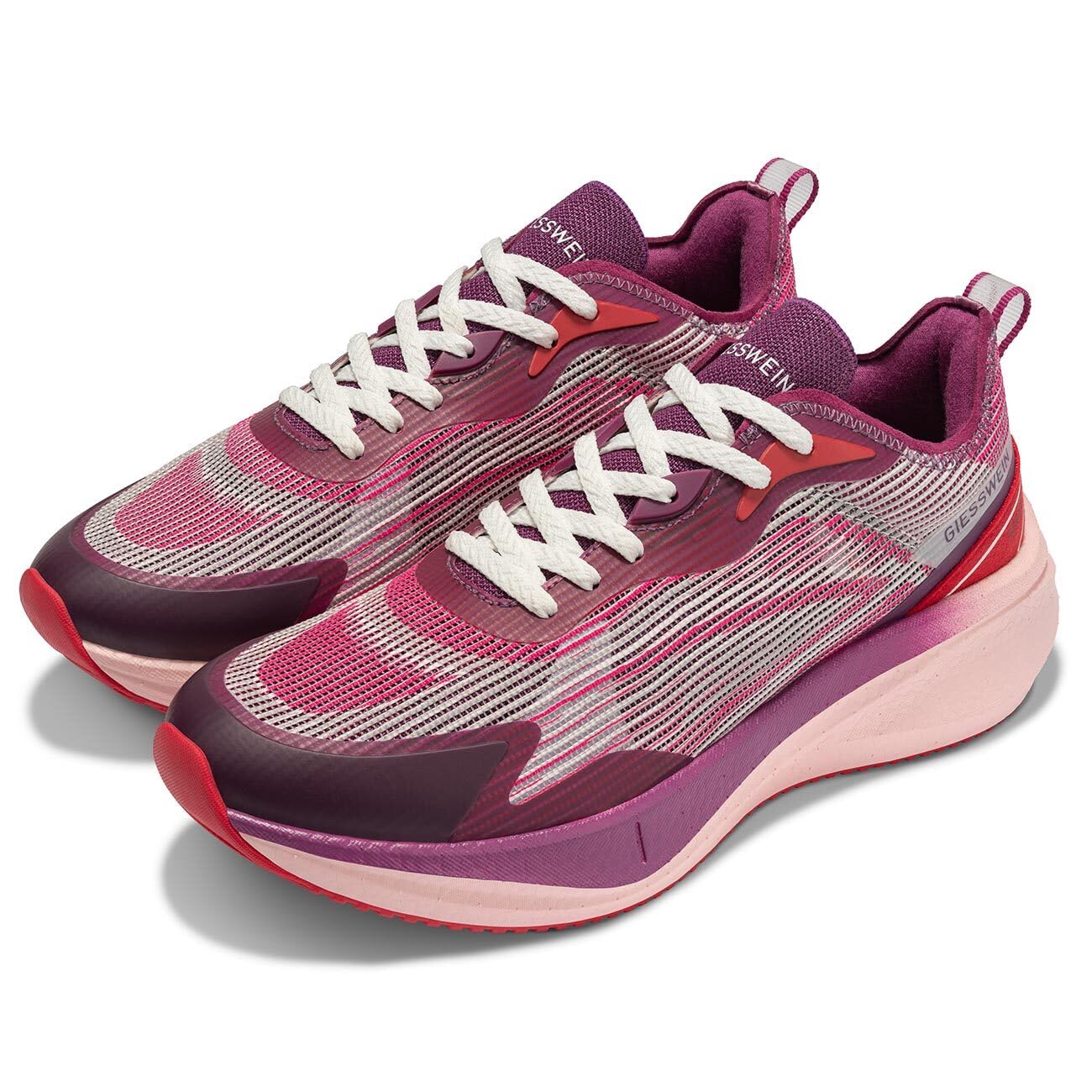 Giesswein Speed Women – Leichter Damen Sneaker mit Carbon-Platte, Laufschuh aus atmungsaktivem Mesh & Merino Fersenpatch