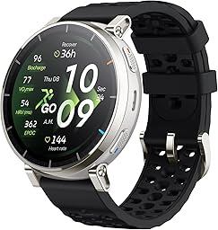 Amazfit Active 3 Premium 45mm ランナー向け スマートウォッチ HYROX ヤマレコ ヤマップ 3000nit 高輝度 AMOLED GPS 5衛星 オフラインマップ AIによる音声操作 睡眠 運動管理 心拍 睡眠 健康管理 170+ スポーツモード ナビゲーション ルートインポート 5ATM防水 12日間バッテリー持続 丸型 (アペックスシルバー)