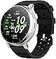 Amazfit Active 3 Premium 45mm スマートウォッチ ハイブリッドトレーニング HYROX ヤマレコ ヤマップ 3000nit 高輝度 AMOLED GPS 5衛星 オフラインマップ AIによる音声操作 睡眠 運動管理 心拍 睡眠 健康管理 170+ スポーツモード ナビゲーション ルートインポート 5ATM防水 12日間バッテリー持続 丸型 (アペックスシルバー)