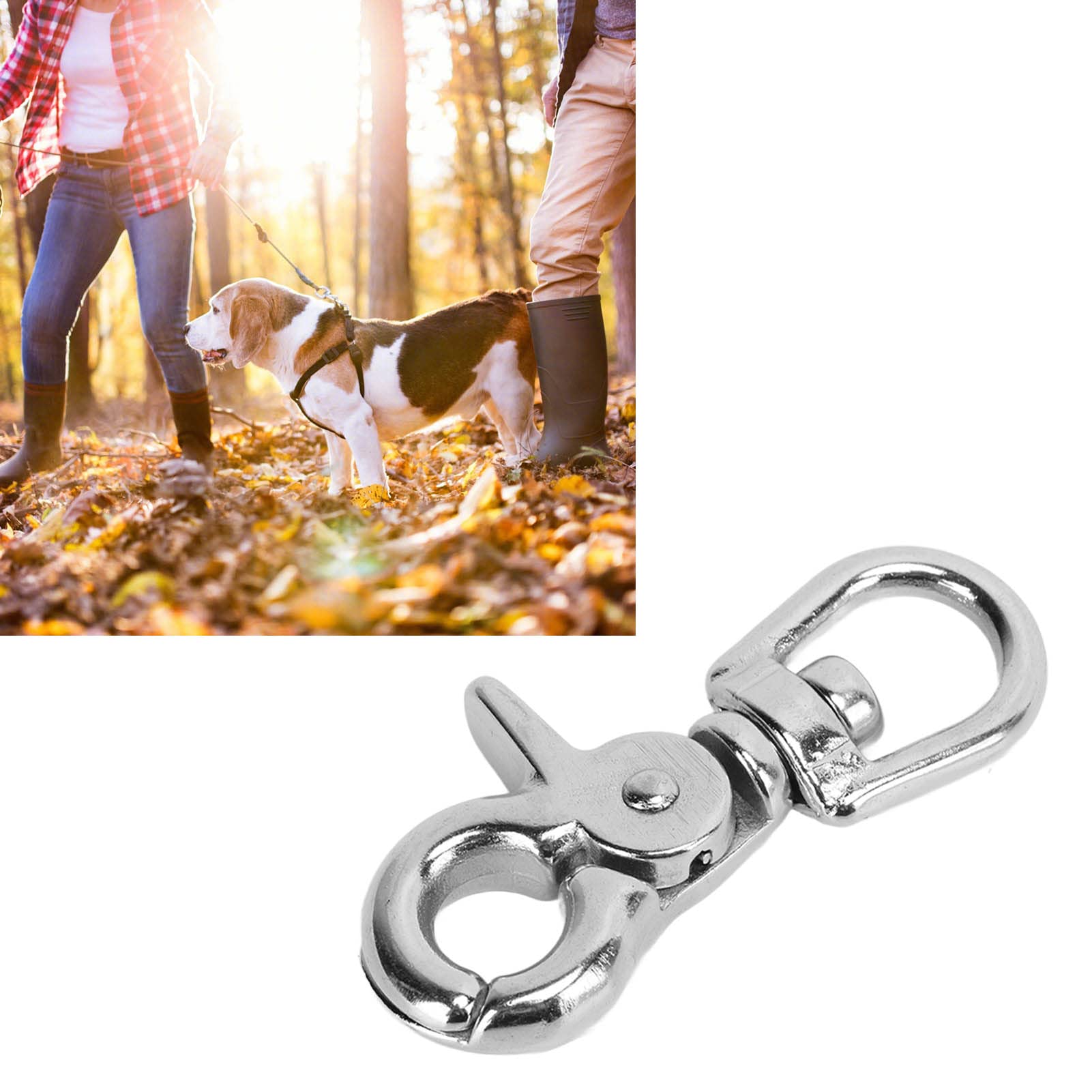 65mm Lanyard Snap Hook Quick Release Snap Clip Stainless Steel Lobster Claw Clasps Lanyard Snap Hooks with Trigger Snap for Keychain Dog Leash Bags