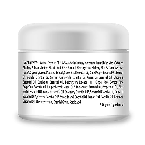 Miniatura 3 de MEINTU Crema deportiva para molestias articulares y musculares, relajante muscular con árnica, MSM y aloe vera, alivio hidratante del dolor