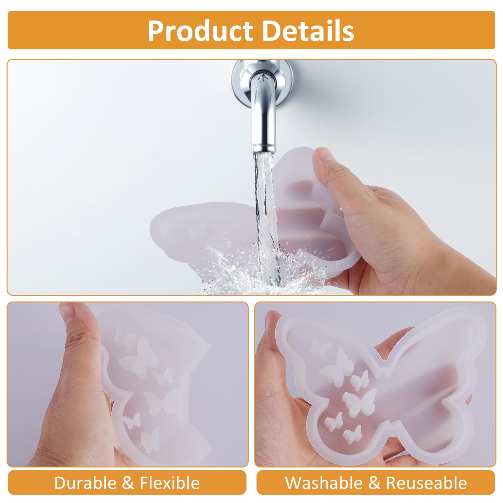 3 Moules Silicone Papillon Avec Cœur – Formes Papillon Pour Résine Époxy, Plâtre, Savon, Bougie – Idéal Pâques & Printemps DIY 3 Moules Silicone Papillon Avec Cœur – Formes Papillon Pour Résine Époxy, Plâtre, Savon, Bougie – Idéal Pâques & Printemps DIY
