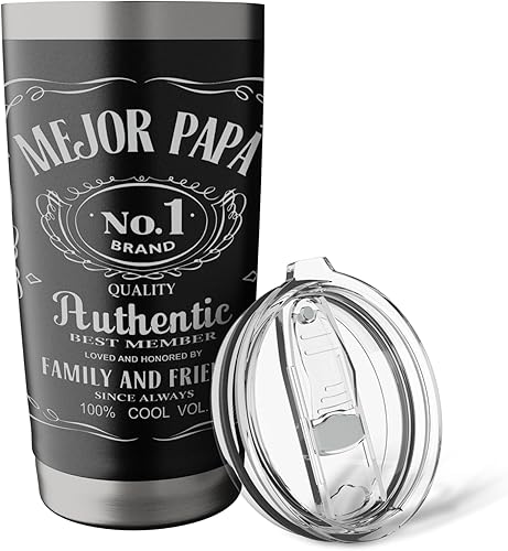 Miniatura 5 de El Mejor Papa del Mundo Dad Slang Words Spanish Father's Day - Vaso aislado de acero inoxidable