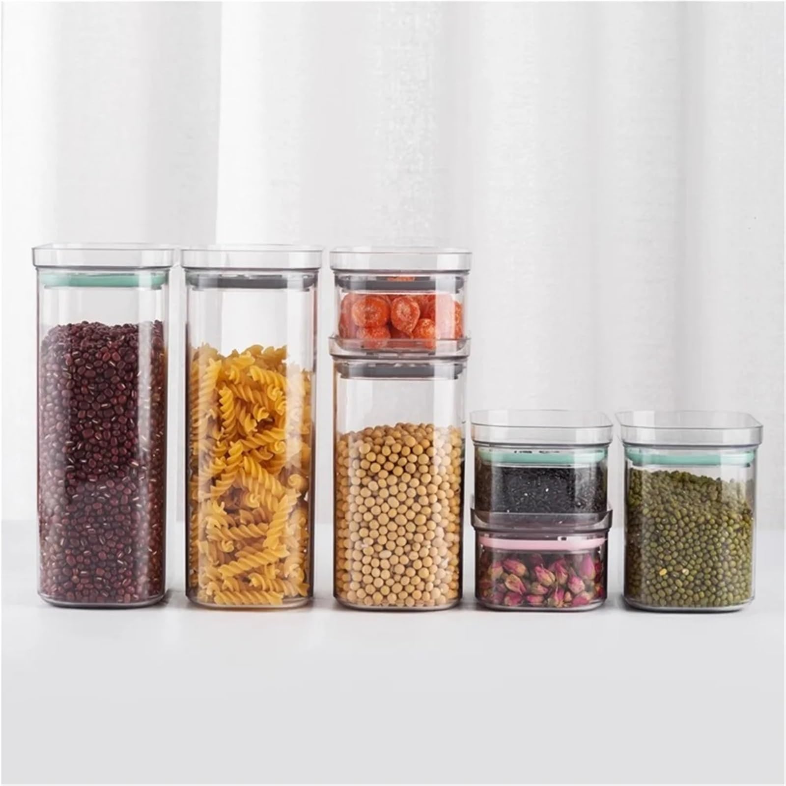 Barattolo sigillato, contenitore ermetico for cereali, pasta, organizer da cucina for la casa per Cibi, Farina, Cereali