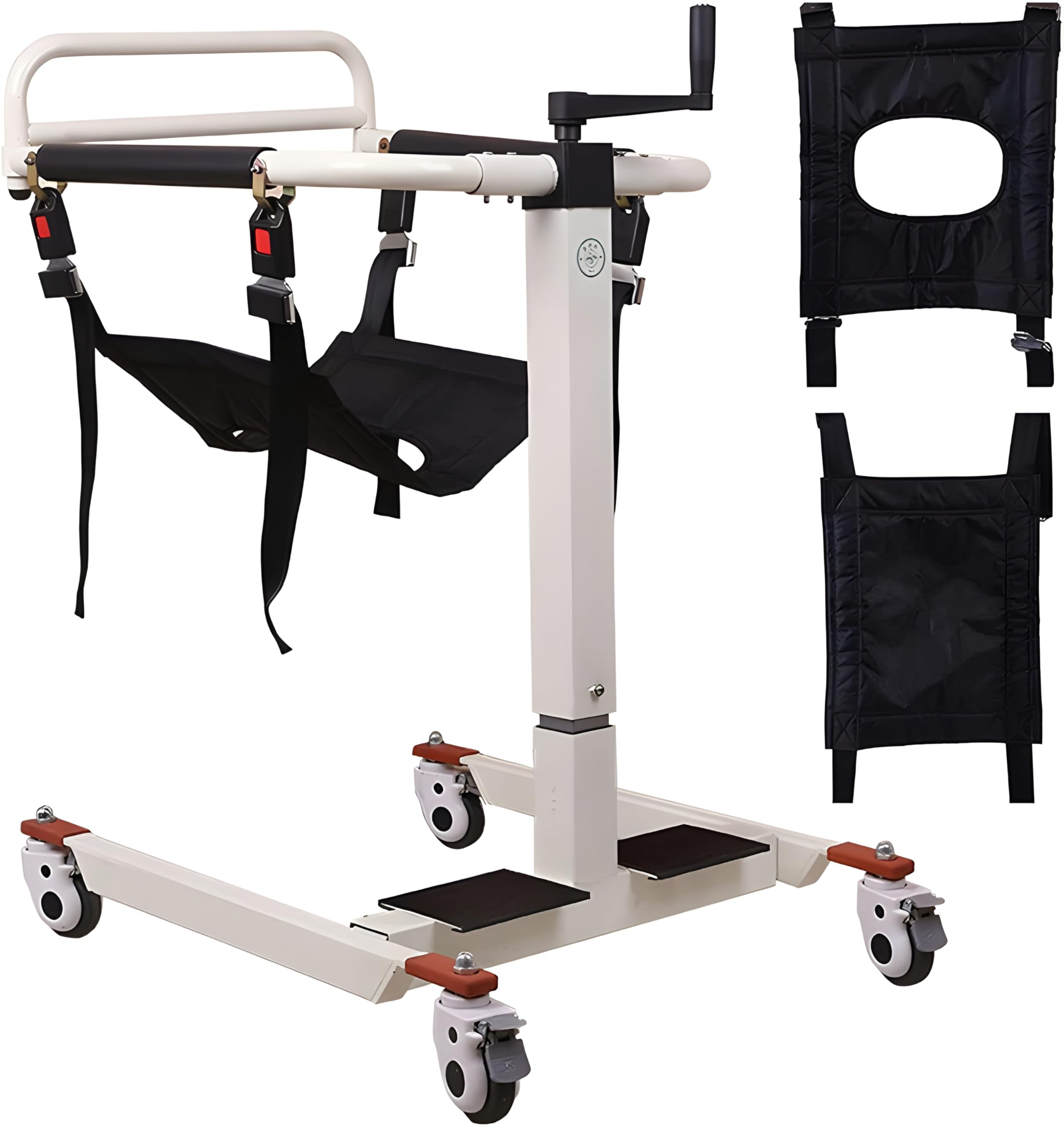 Silla de transferencia y elevador de pacientes 4 en 1 portátil para hogar y coche | Silla grúa elevadora para levantar personas mayores o discapacitadas | Ayuda de movilidad multifuncional (Básico)