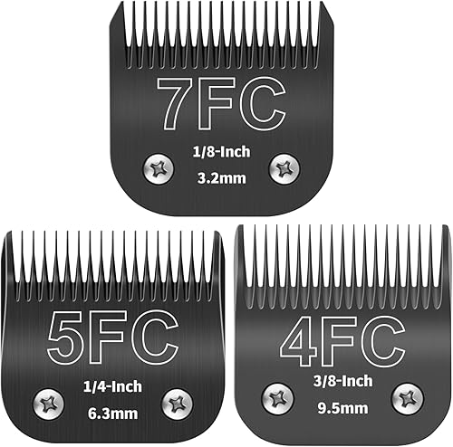 Miniatura 9 de YAZIYIR 30 # Cuchillas desmontables de aseo para perros para mascotas, compatibles con Ainds, Oster A5, Wahl KM-10 y otras series Clippers, tamaño