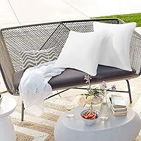 Vista 7 de Juego de 2 rellenos de almohada para exteriores, 12 x 20 pulgadas, impermeables, rectangulares, lumbares, decorativas, de alta calidad, para sofá