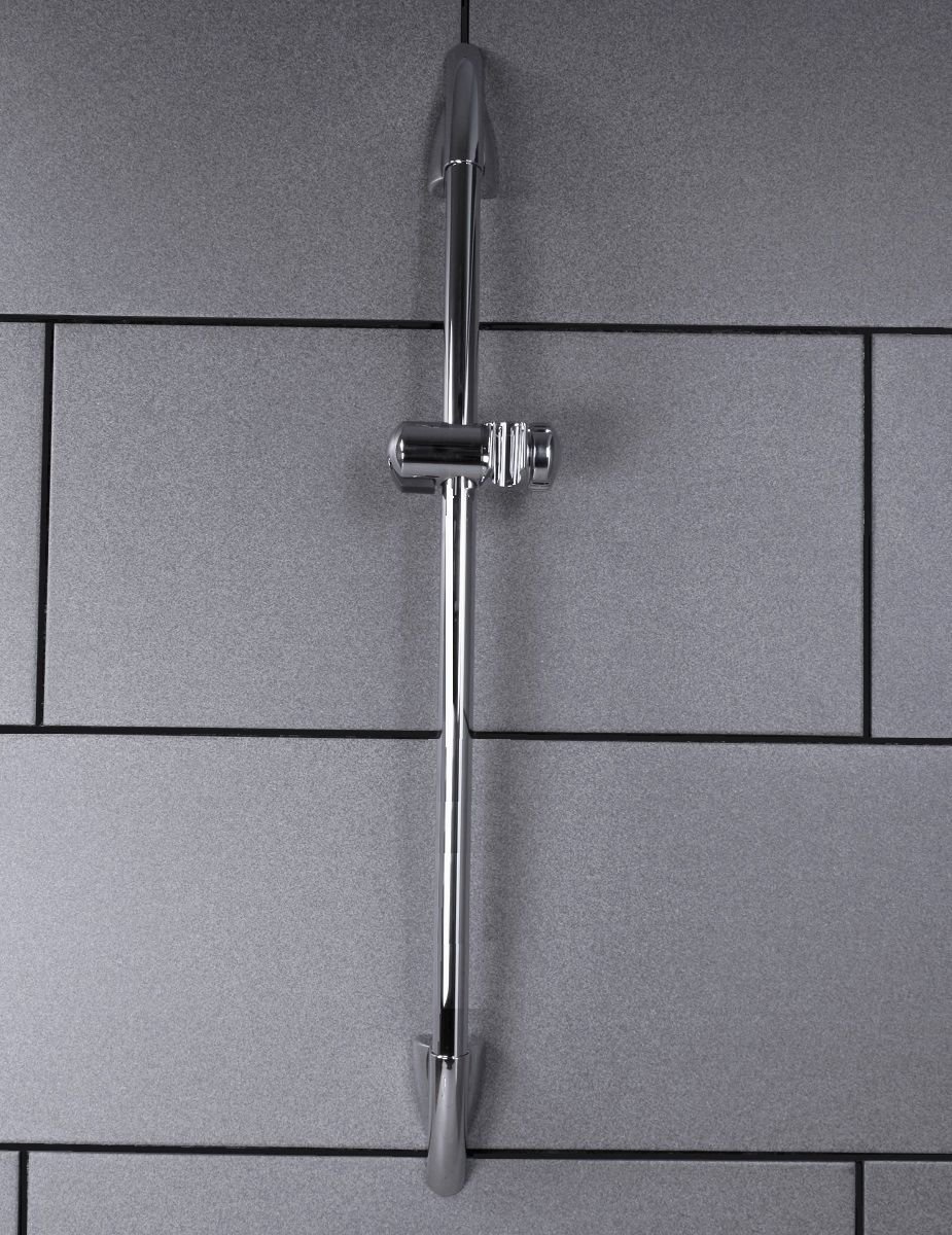 Spirella Silver Arco Chrome Shower Sliding Bar - Rail 85Cm.