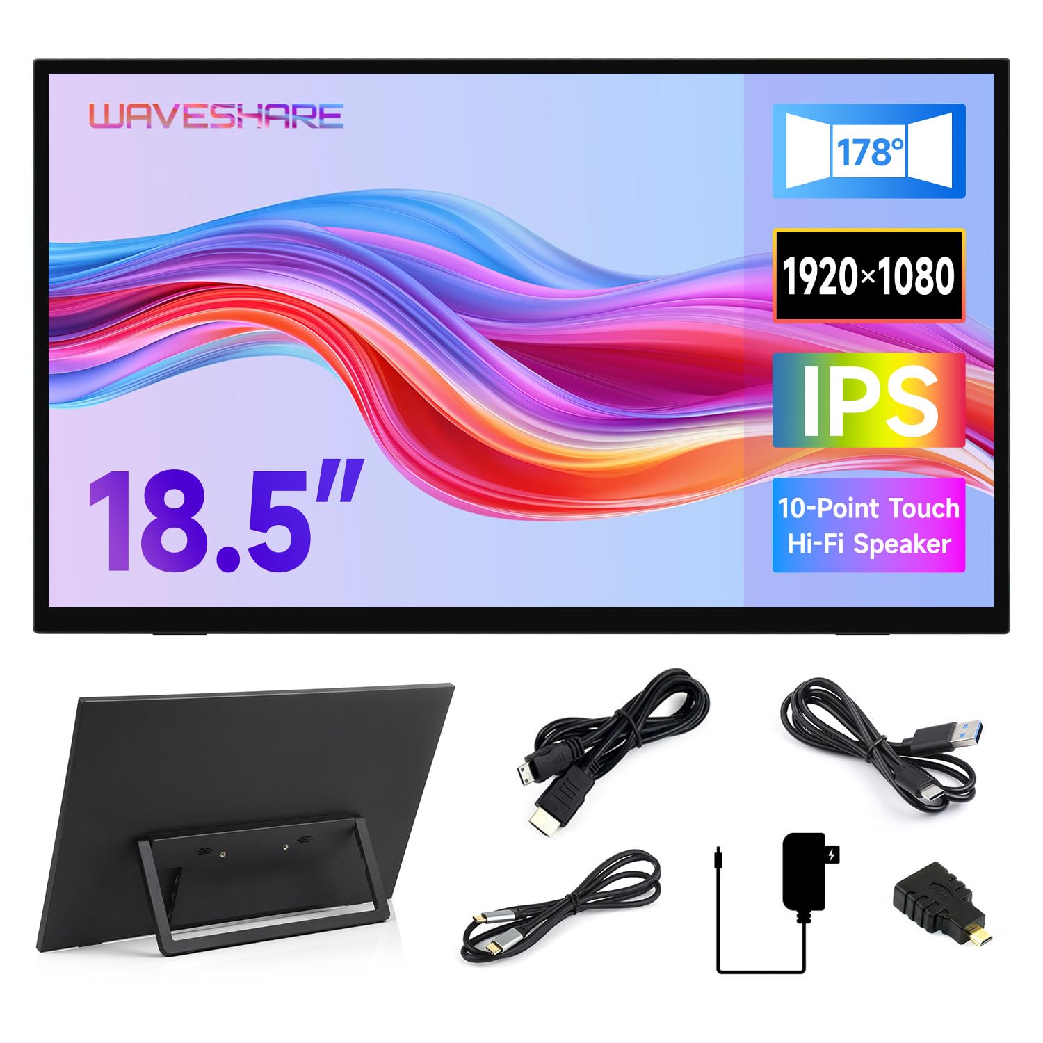 Amazon.com: waveshare Luckfox 18.5inch Touch Monitor with Stand