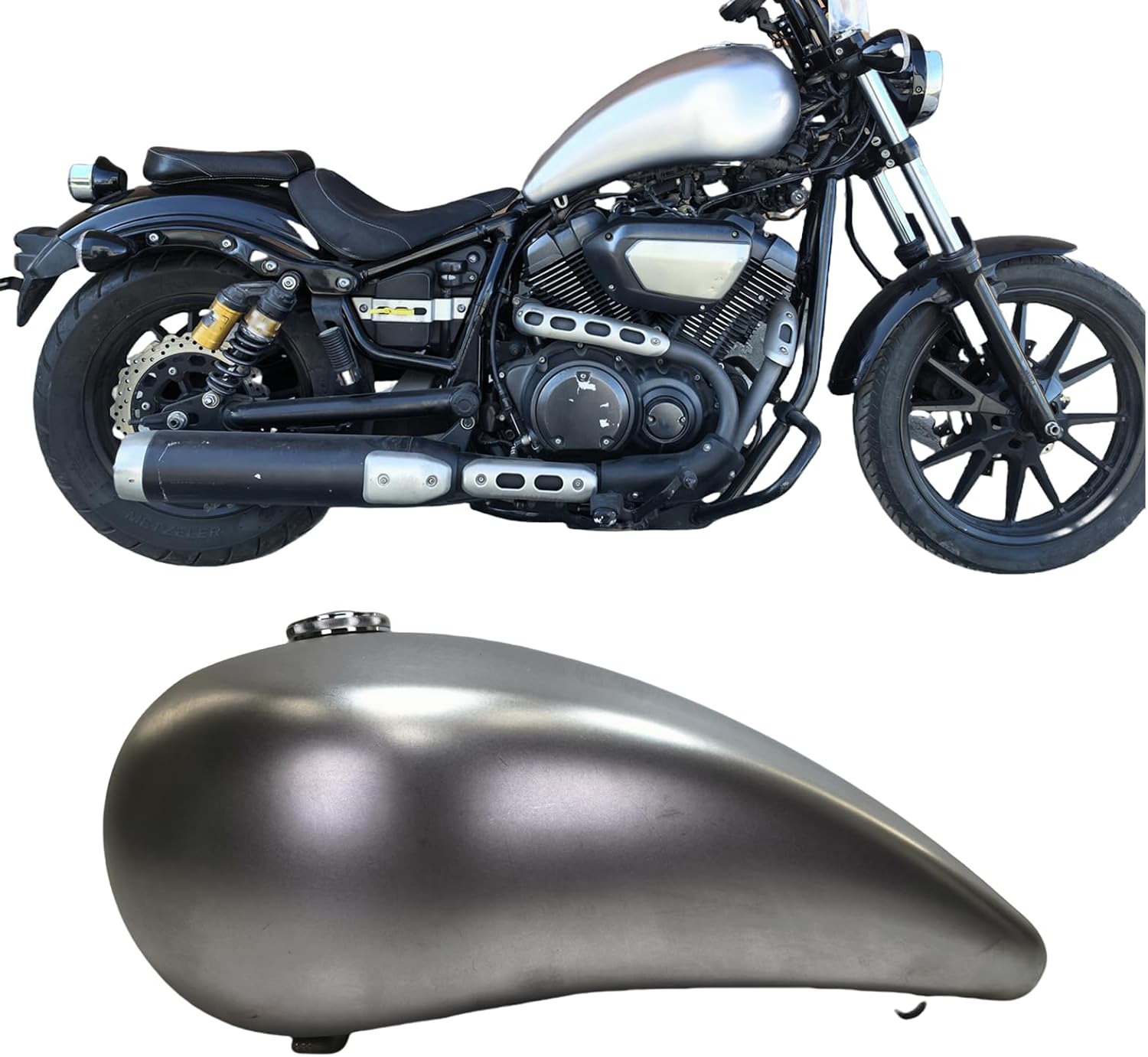 18L Motorcycle Petrol Gas Fuel Tank With Cap For Yamaha XV950 2014-2023 2021