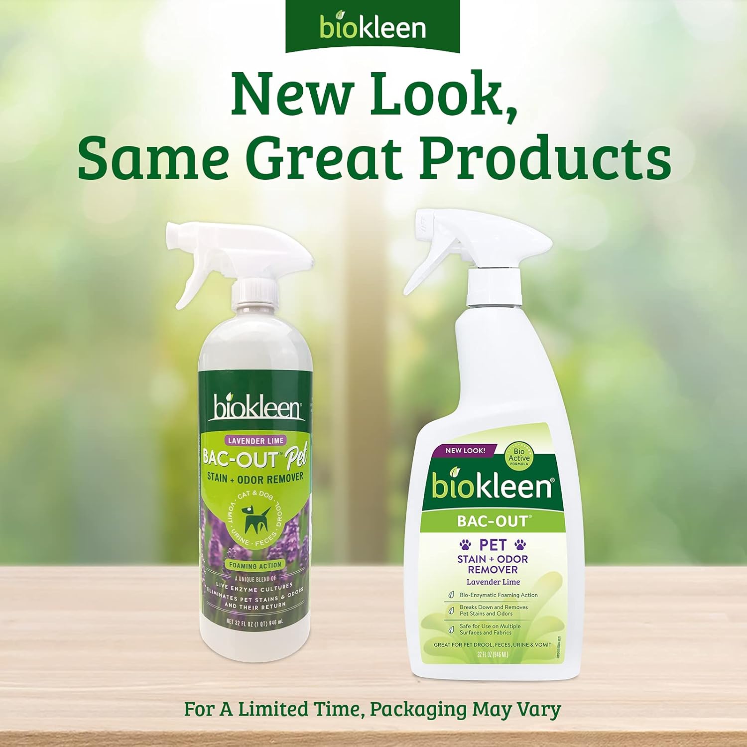 Biokleen Bac-Out Pet Stain Remover - 32 Ounce Spray 2 Pack - Enzymatic, Natural, Destroys Stains & Odors Safely, for Pet Stains on Carpets - Eco-Friendly, Plant-Based : Pet Supplies