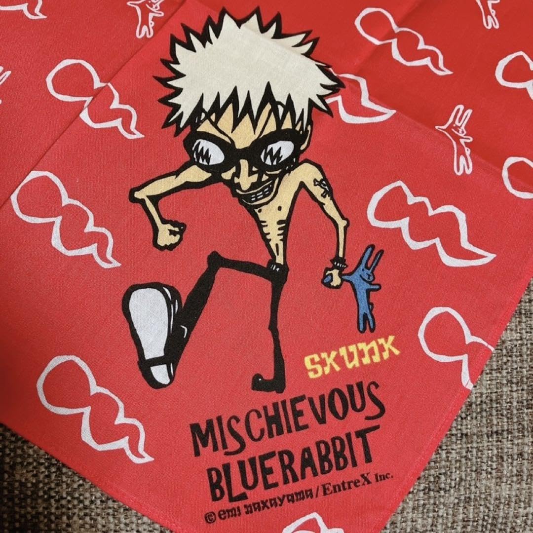 Amazon.co.jp: ハンドタオル 赤 MISCHIEVOUS BLUERABBIT ミスチバス