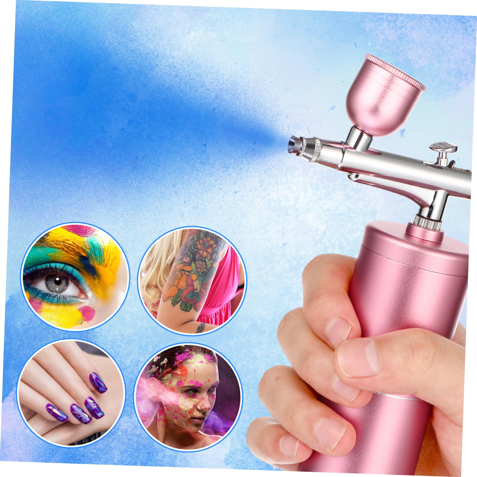 DECHOUS Tragbares Hand Airbrush Nano Sprühgerät Wassernachfüllwerkzeug Leichtes Gesichtsspraygerät für Hautpflege und Reisen