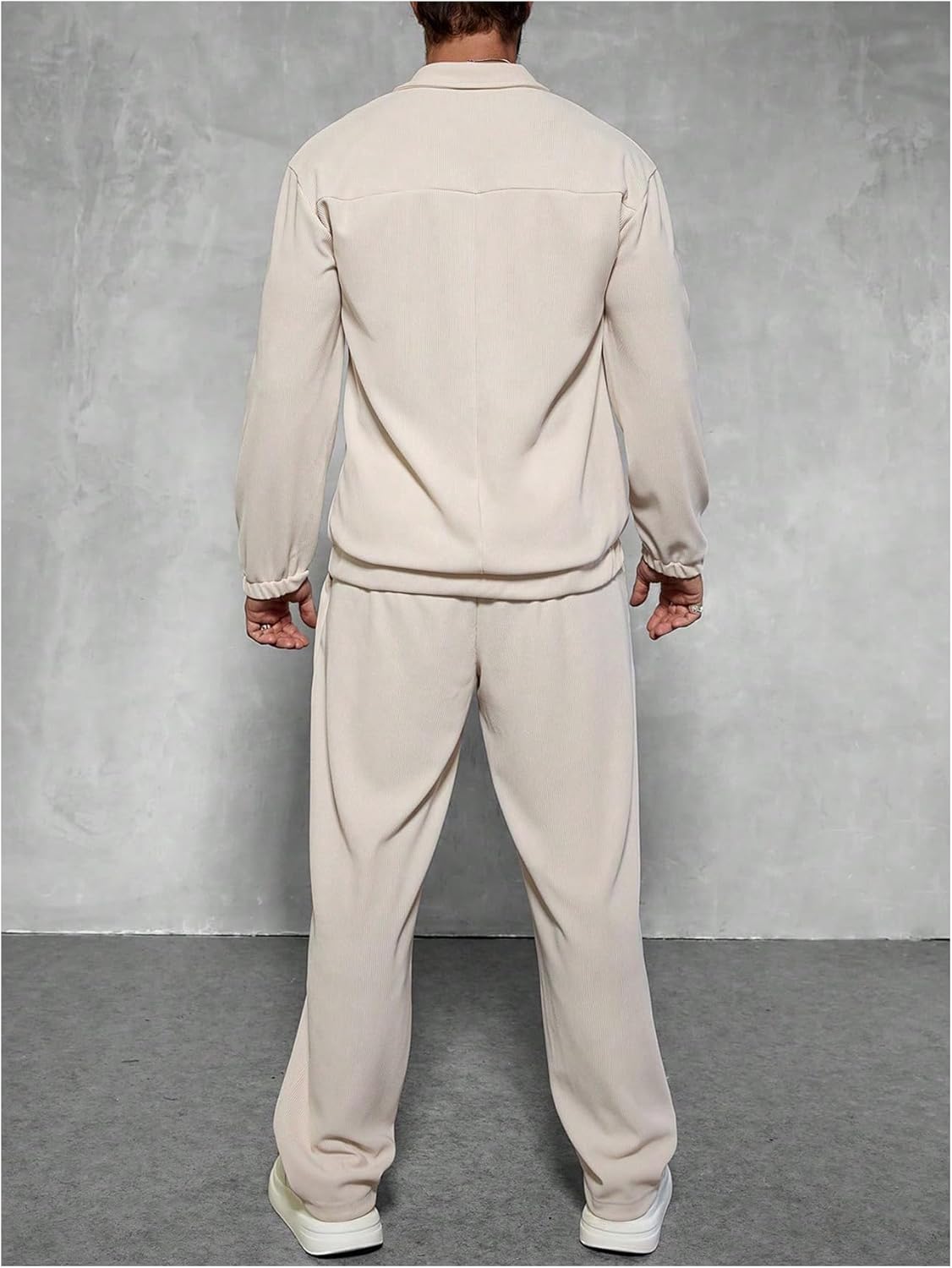SOLY HUX Men's Sweatsuits Quarter Zip Sweatshirt and Pants Set Fall Tracksuit Two Piece Outfit - Image 3