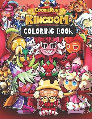 Cookie Run Kingdom Coloring Book: Adorable Shadow Milk Cookie!