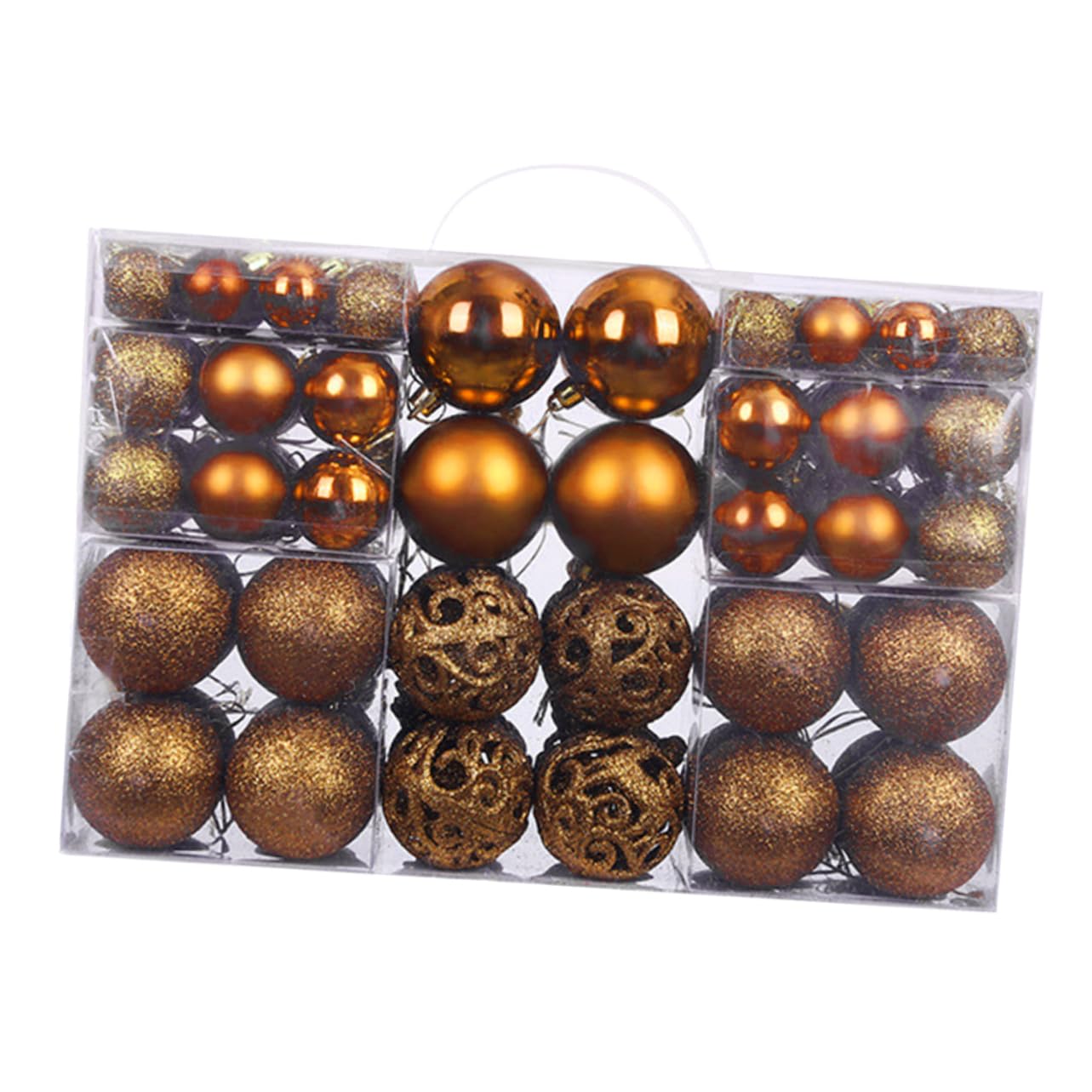 Garneck 100pièces Boules de Noël Décoratives à Suspendre Pendentifs pour Sapin de Noël