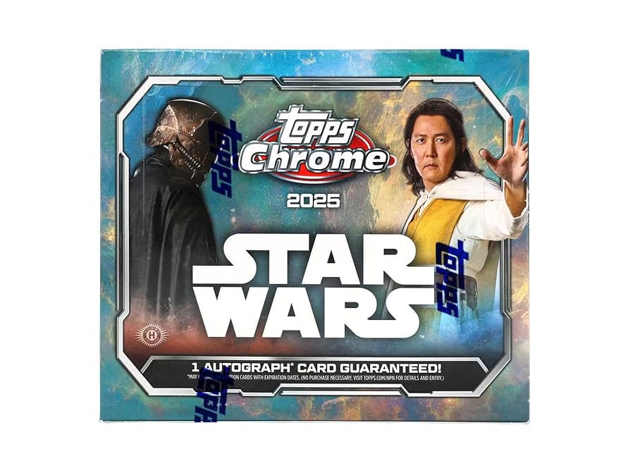 Amazon.com: 2025 Topps Chrome Star Wars HOBBY box (10 pks/bx