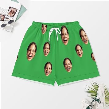 Personalized Pajamas Set, Custom Pyjama Set with Photo Face, Custom Short Pajamas, Custom Face Pajamas, Suitable for both men and women