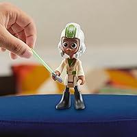 Vista 8 de Star Wars: Young Jedi Adventures Speeder Adventure Pack, paquete de 3 figuras de acción y vehículos, juguetes preescolares a escala de 4 pulgadas