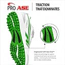 Pro ASE Lightweight Cricket Shoes - Durable & Comfortable | Ideal for Turf, Ground & Hard Surfaces | Allrounder Design with Studs, Velcro & Superior Grip | White, Blue, Green, Red gallery image