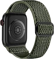 Vista 10 de Lerobo Correa de nailon elástica de bucle único para reloj, compatible con Apple Watch Series 11-1, SE/Ultra 3 2 1 38/40/41/42/44/45mm/46mm/49mm