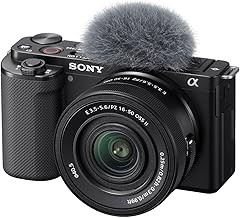 Sony Alpha ZV-E10 - APS-C Kit de cámara de vlog sin espejo con lente intercambiable - Negro, ZVE10KB