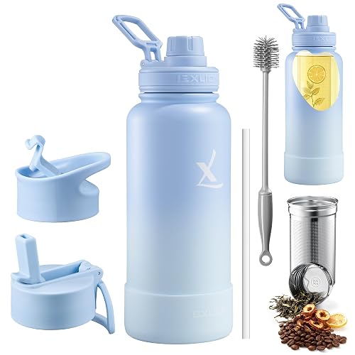 Lexlion Tea Infuser Water Bottle 32 Oz