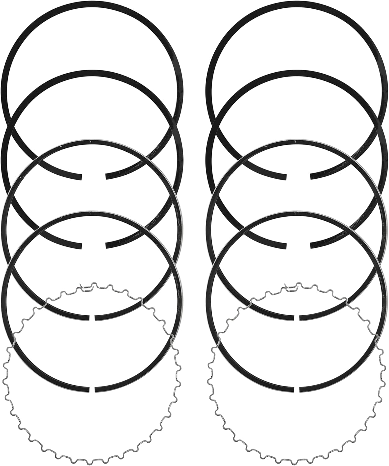 Caltric Cylinder Piston Rings Compatible with Kawasaki Mule 4000 KAF620 09-2023 4000 Trans 2018-2021/13008-6025
