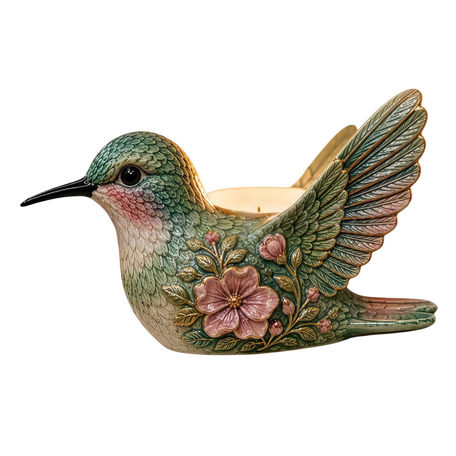 Zxfdsfdbnm Resin Tea Light Holders Decorative Candlestick Hummingbird Votive Holder for Home Decors Table Decoration Resin Votive Holders