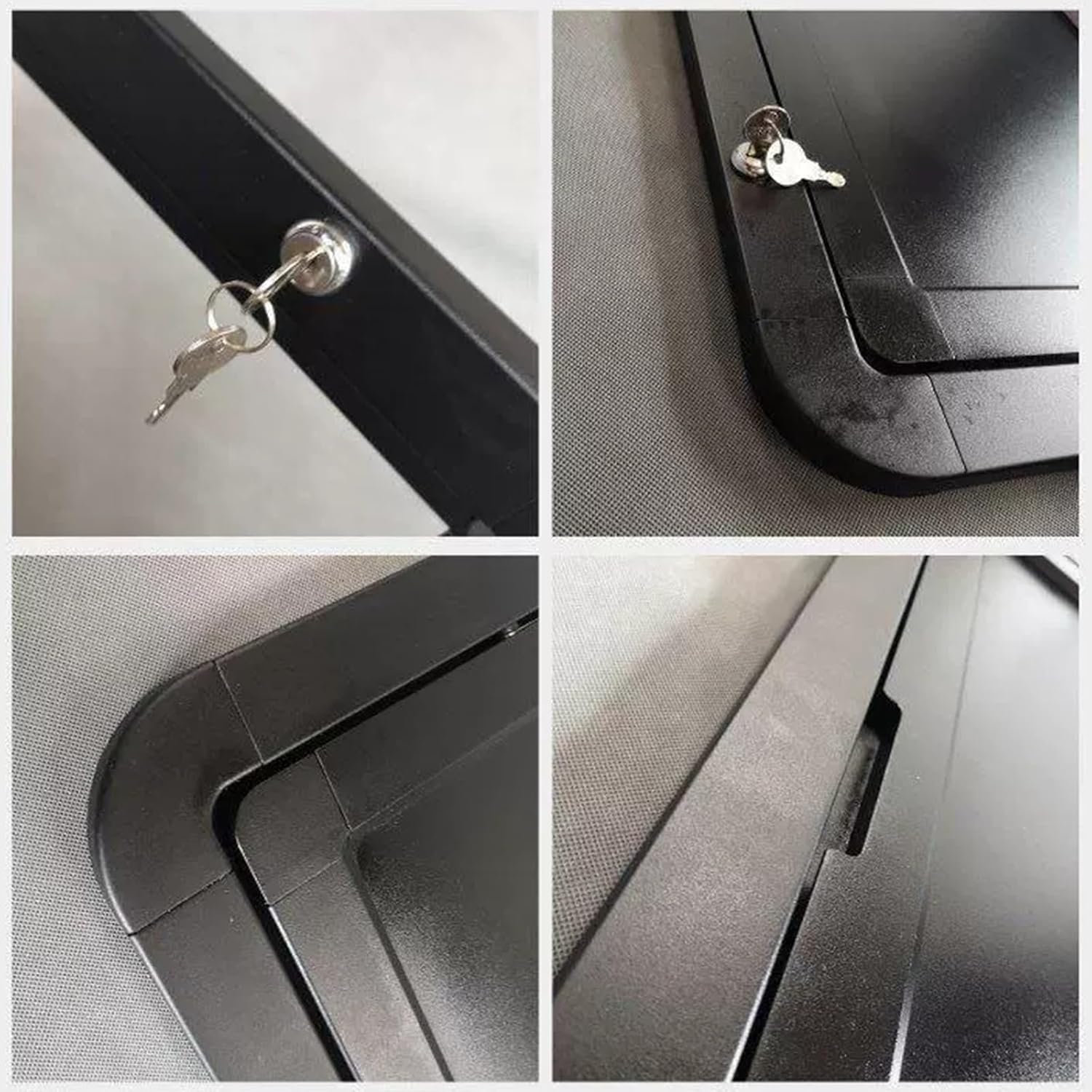 Folding Wall Table for Campervans and Motorhomes Lockable Fold Down Desk Kit Bianco 60x45cm Space Saving and Convenient
