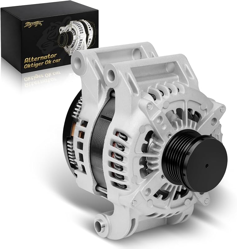 Alternador 220 A oktiger 12 V com polia desacopladora de 6 canais para Dodge, Jeep e Chrysler V8 – 1 unidade