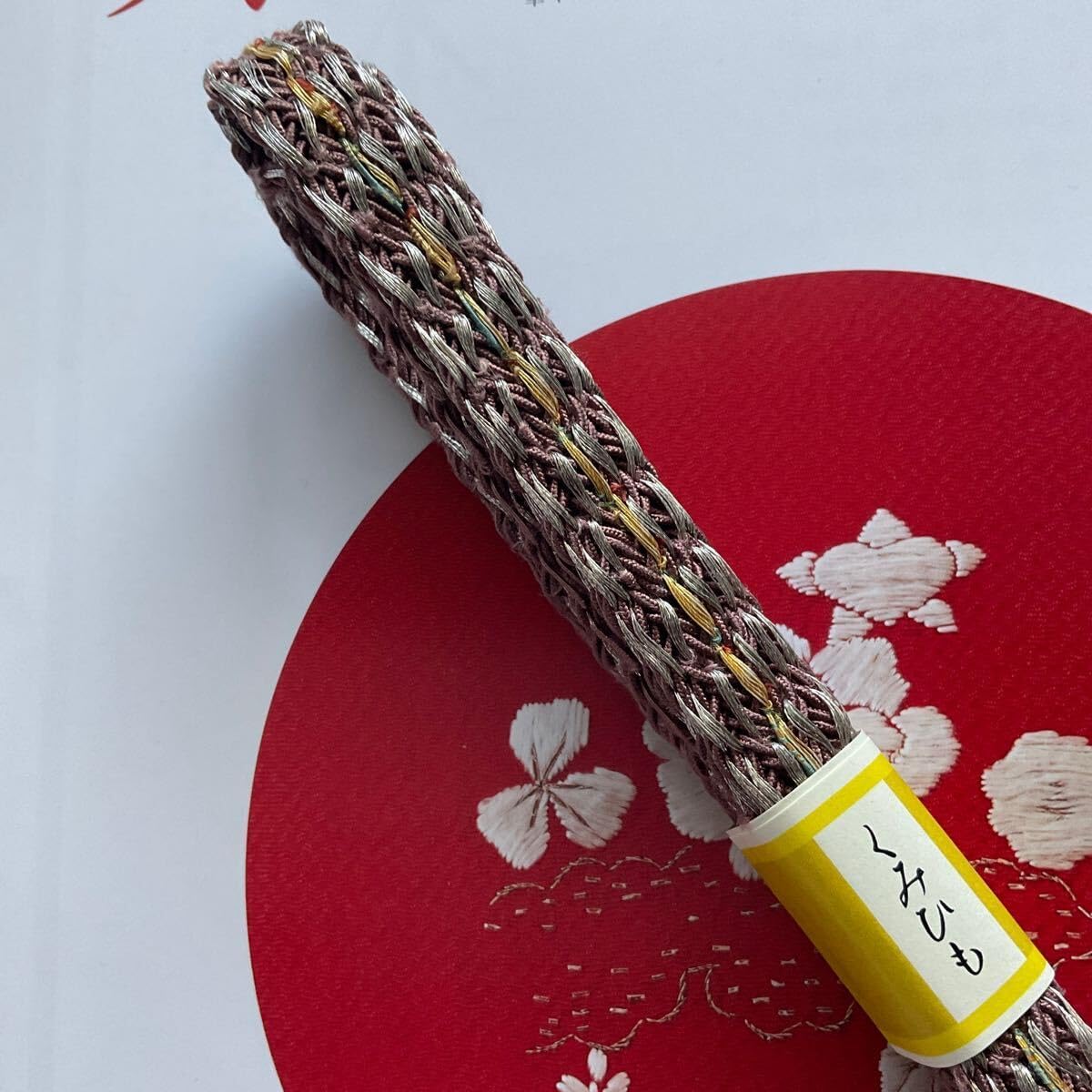 ◇507mn77◇夏帯 夏～単衣 紗 葡萄 女郎花 紅葉 芝 金彩◇未使用に近い 夏帯] 夏名古屋帯 葡萄 (麻/青/緑) 麻 リネン 日本製 生成り