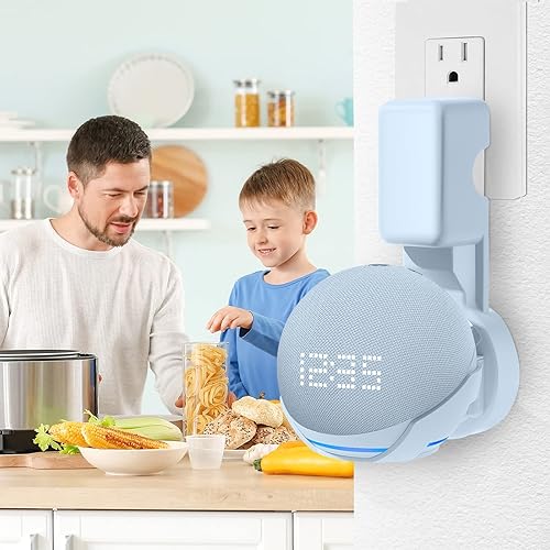 Vista 6 de Soporte de pared para puntos de 5ª generación, soporte de gancho de salida para puntos (5ª y 4ª generación), accesorios de punto que ahorran espacio