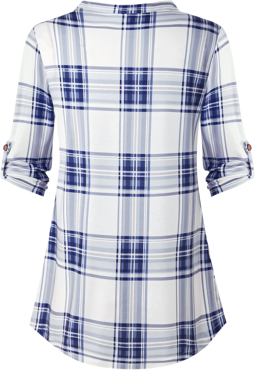 Quinee Nursing Tops for Breastfeeding Maternity 3/4 Rolled Sleeve Breastfeeding Shirts for Women - Image 4