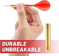 Vista 4 de Accmor 18 Pack Steel Tip Darts, 16 Grams Metal Tip Dart Set, Darts Metal Tip Set, Metal Darts for Dartboard