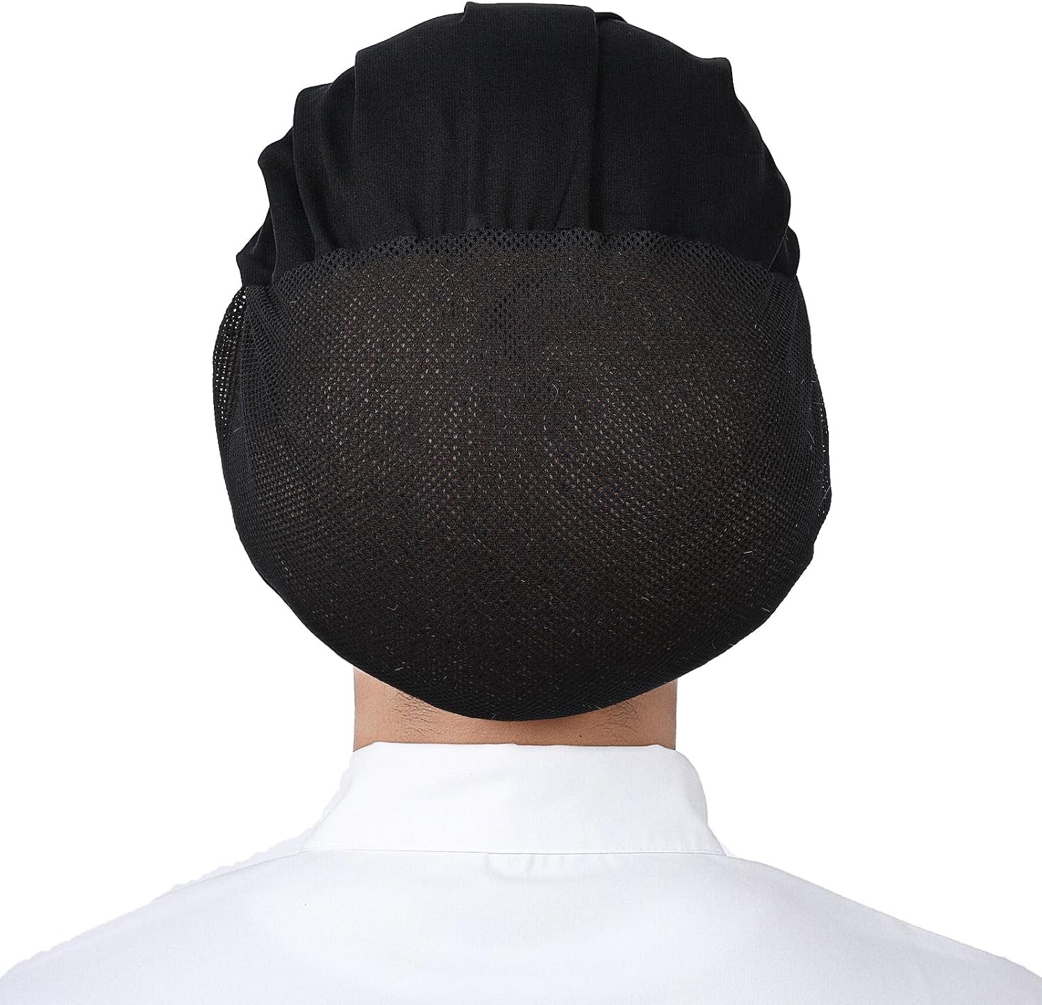 2Pcs Chef Hat Kitchen Baker Cooking Hair Nets Kitchen Cooking Chef Cap Food Service Work Hair Nets Elastic Kitchens Cook Hat with Brim for Women Men