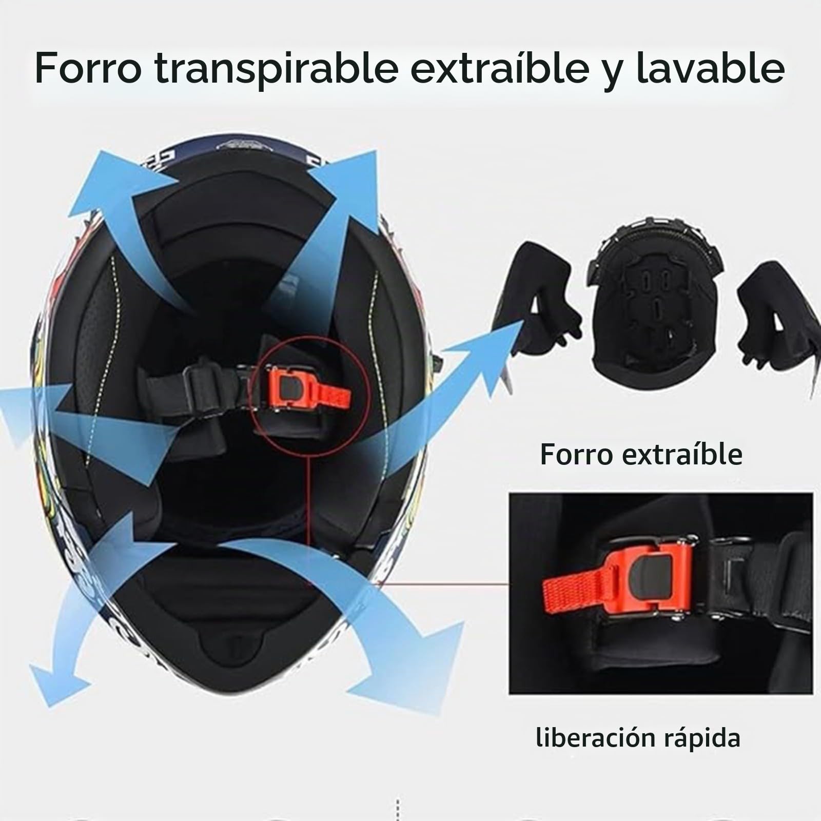 Casco abatible con Bluetooth, casco integral con Bluetooth, casco de moto con doble visera, certificado DOT para adultos, mujeres y hombres, casco de alta calidad. C,L=59-60CM