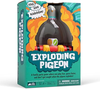 Exploding Kittens Presents Exploding Pigeon Hilarious Fast-Paced Party Game for Families, Kids, Teens & Adults Ages 7+ 3+ Players Perfect for Game Night