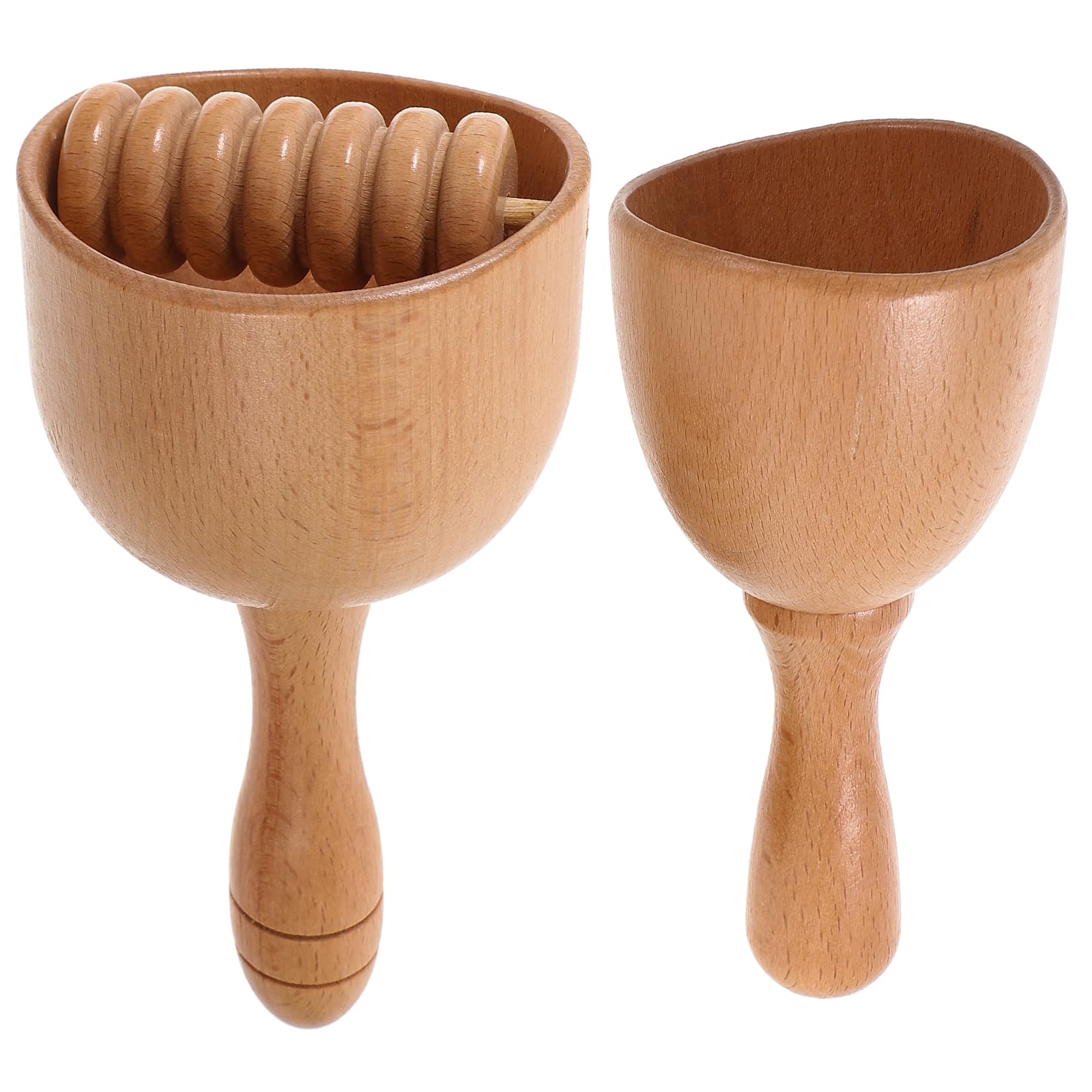 Rodillo Masajeador de Madera para Espalda Diseño en Forma de Taza, 2 Piezas para Liberar Tensión Muscular y Masaje Corporal Relajante