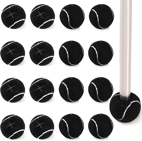 Hiceeden 24 pelotas de tenis precortadas para caminantes, pelotas antideslizantes resistentes, de larga duración para silla, escritorio, patas de