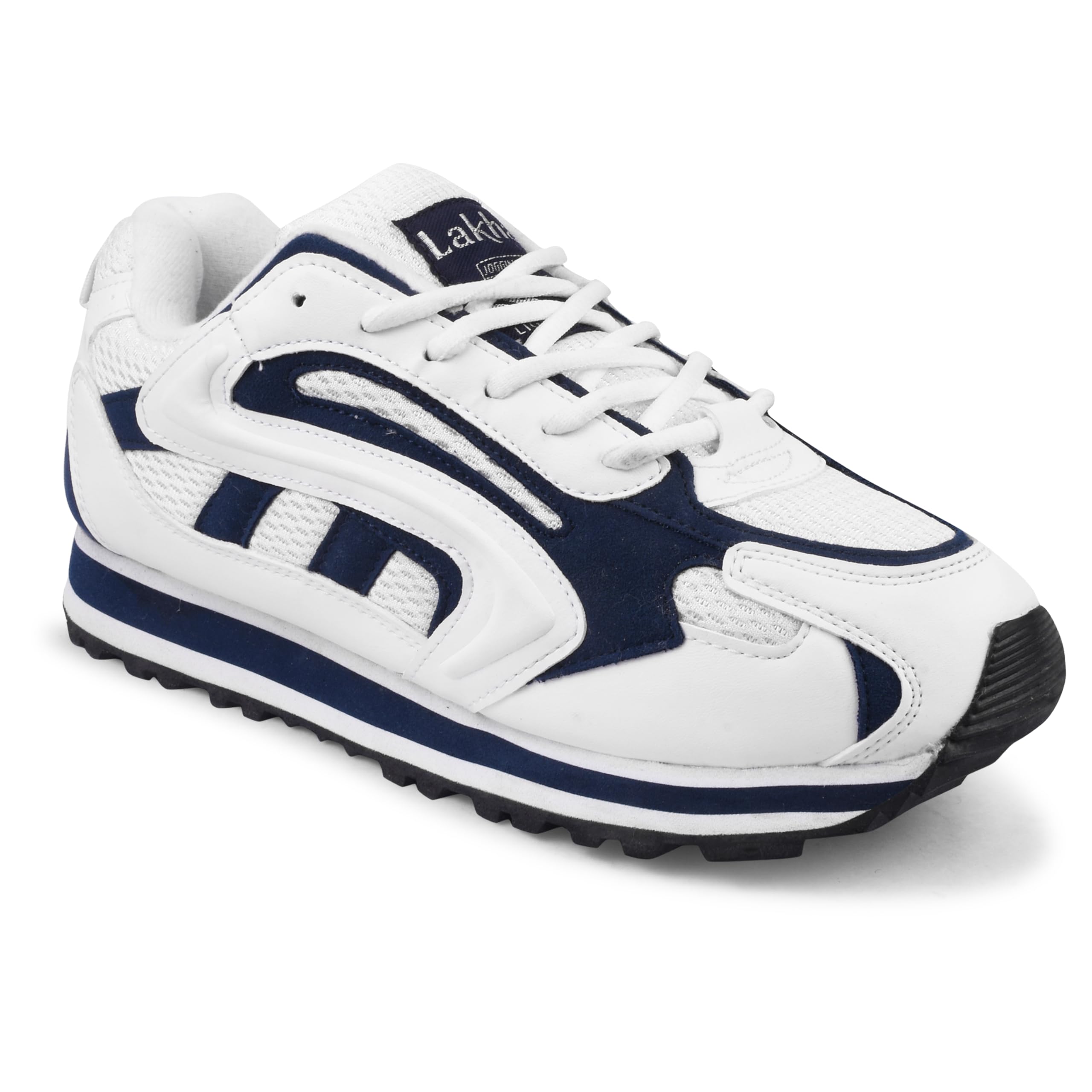 Lakhani aashirwad Mens Essential Your Everyday All Purpose Walking Running Casual Shoes (White/Blue, 9) (B0D7HVLC6G) Amazon Price History, Amazon Price Tracker