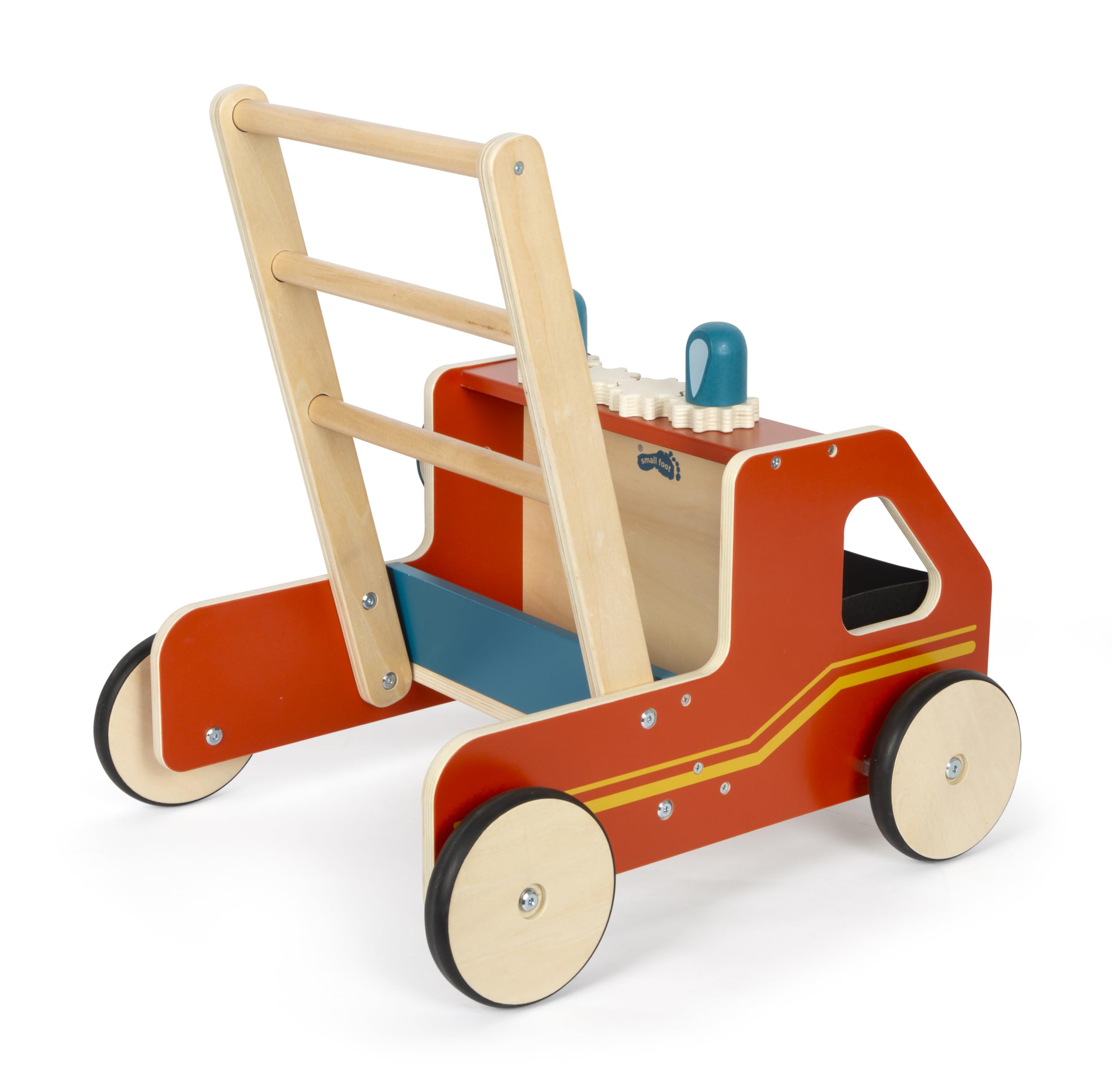 small foot Andador de Bomberos, Madera, Moderno para Aficionados a los Bomberos, niños a Partir de 12 Meses, 12540