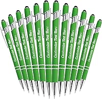 Vista 103 de Hasta 500 bolígrafos personalizados a granel con logotipo de mensaje de nombre comercial, bolígrafos grabados personalizados con lápiz óptico